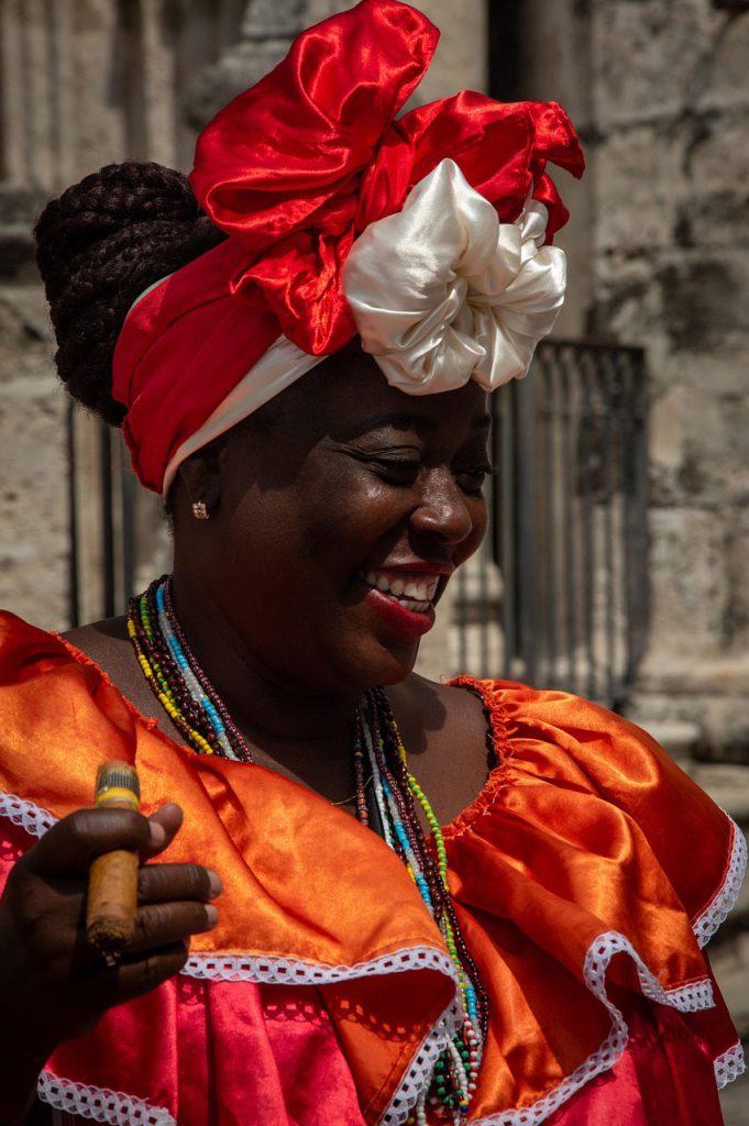 afro cuban woman in costume