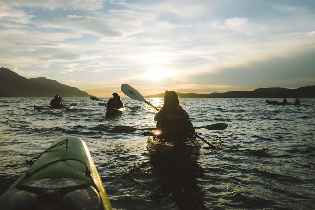Kayaking at Johnstone Strait