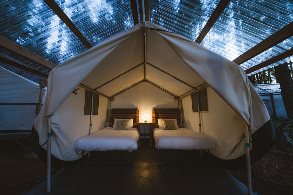 Glamping Safari Tents at Orca Camp