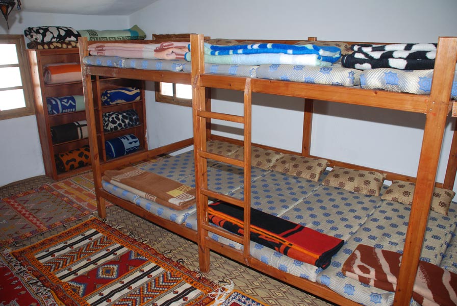 toubkal refuge dormitory bunks